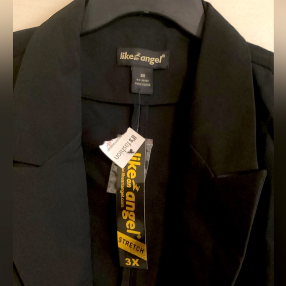 Black over sized blazer Size 3x and NWT - Picture 3 of 3